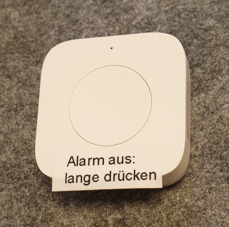 Zigbee Alarm Button Ausschalter